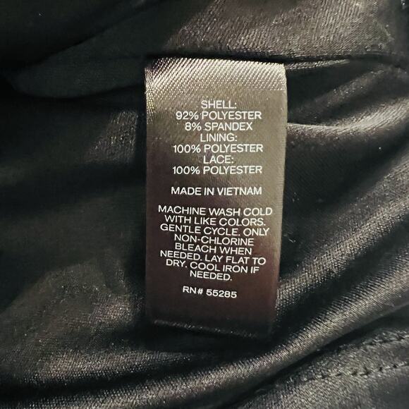 Express Dress Womens Size 0 Floral Black Sheer Chic Classy - Picture 6 of 6